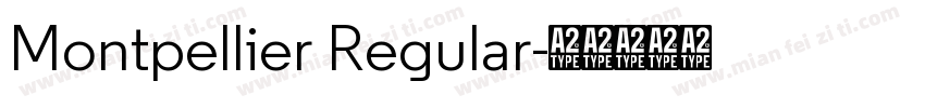 Montpellier Regular字体转换
